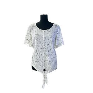 Label Rachel Roy Star Print Blouse Top Women's Large